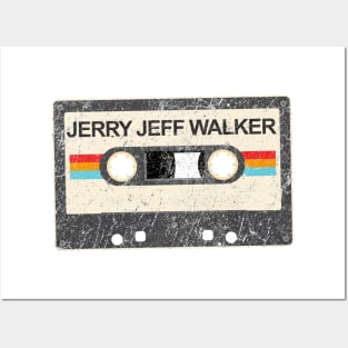 kurniamarga vintage cassette tape Jerry Jeff Walker Posters and Art